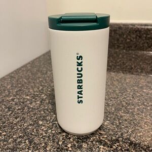 Starbucks NWT 12oz 1971 Heritage Coffee Stainless Steel White Tumbler